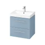 Szafka łazienkowa pod umywalkę Cersanit Larga 60 cm niebieski połysk S932-071