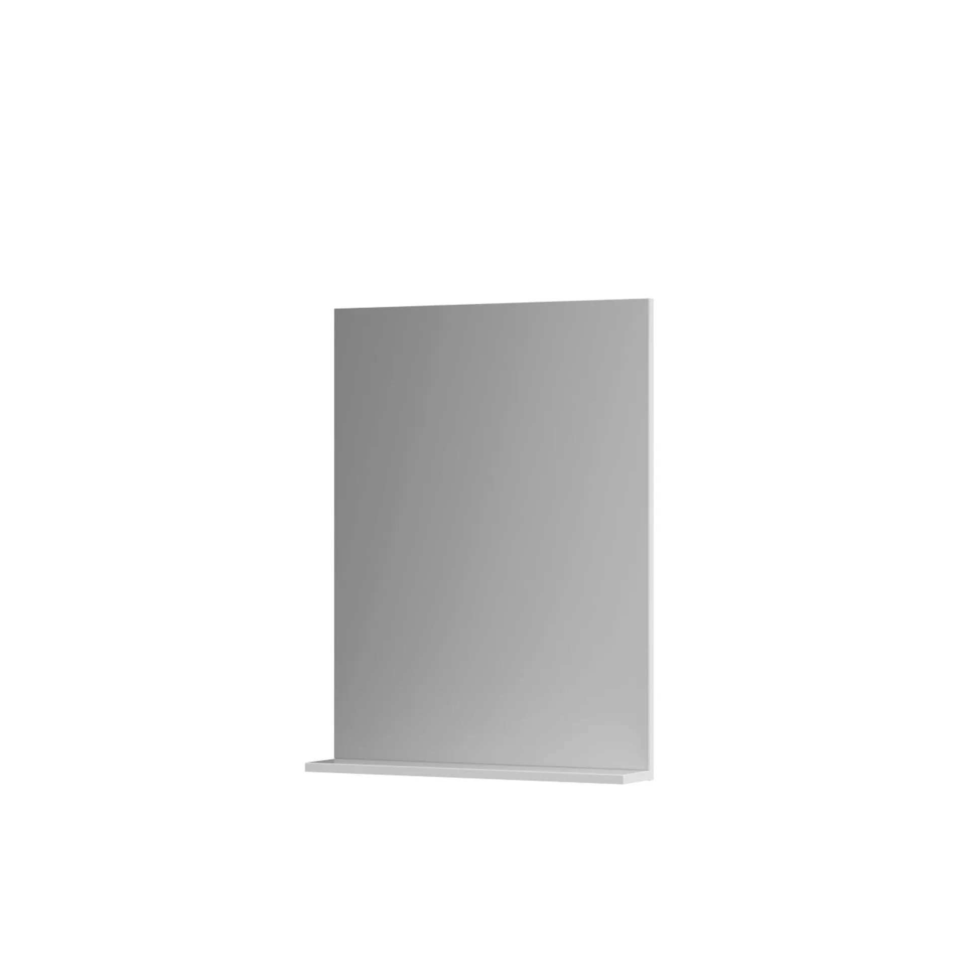 Lustro łazienkowe prostokątne 60x80 cm Mito Calma z białą półką S1002-001