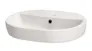 Umywalka nablatowa Komfort Selecta 60x42 cm owalna biały połysk