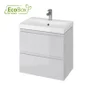 Ecobox szafka łazienkowa z umywalką Cersanit Moduo Slim 60 cm szary mat S801-226-ECO
