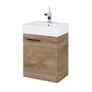 Szafka łazienkowa z umywalką Elita Tiny 45 cm jasne drewno /biały połysk 168762