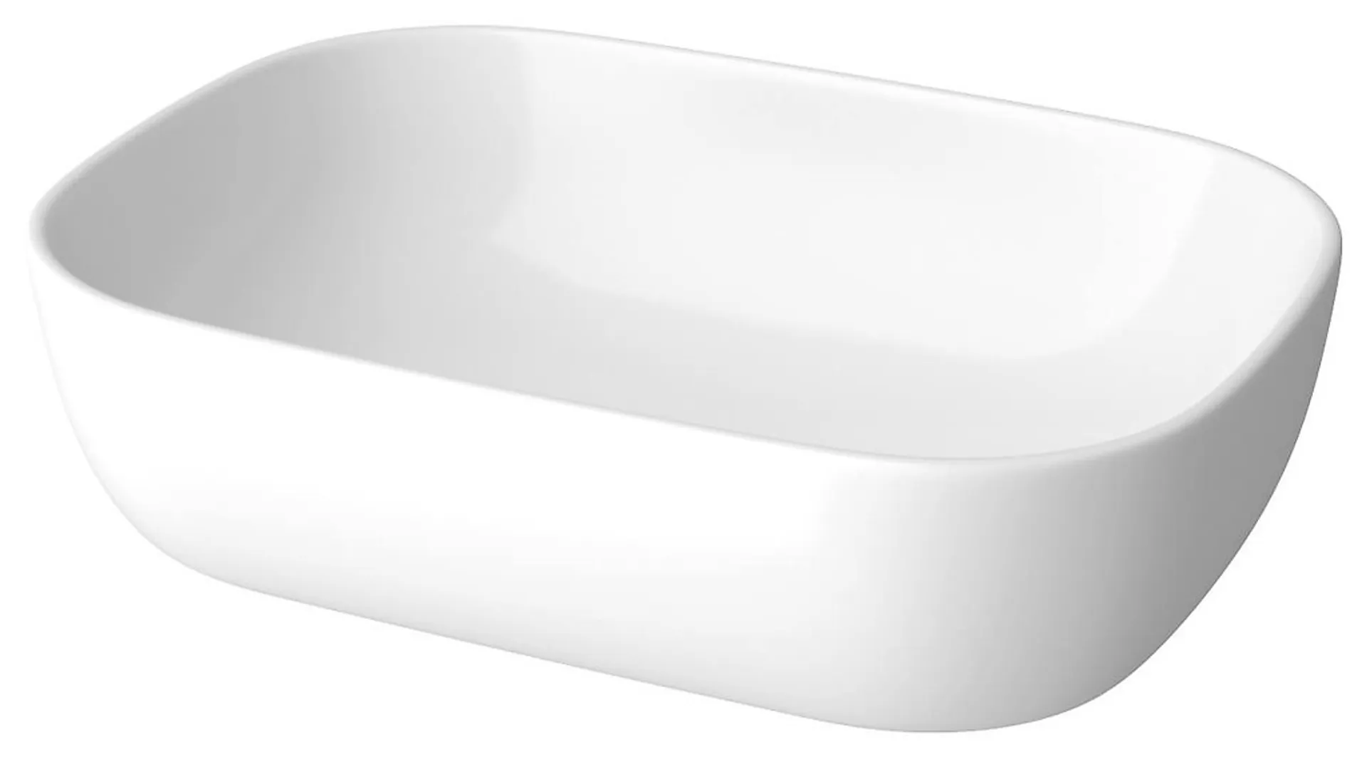Umywalka nablatowa Cersanit Moduo 50x36 cm prostokątna biały połysk K116-050-ECO