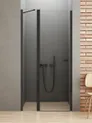 Drzwi prysznicowe New Trendy New Soleo 100x195 wnękowe czarne uniwersalne D-0242A-WK