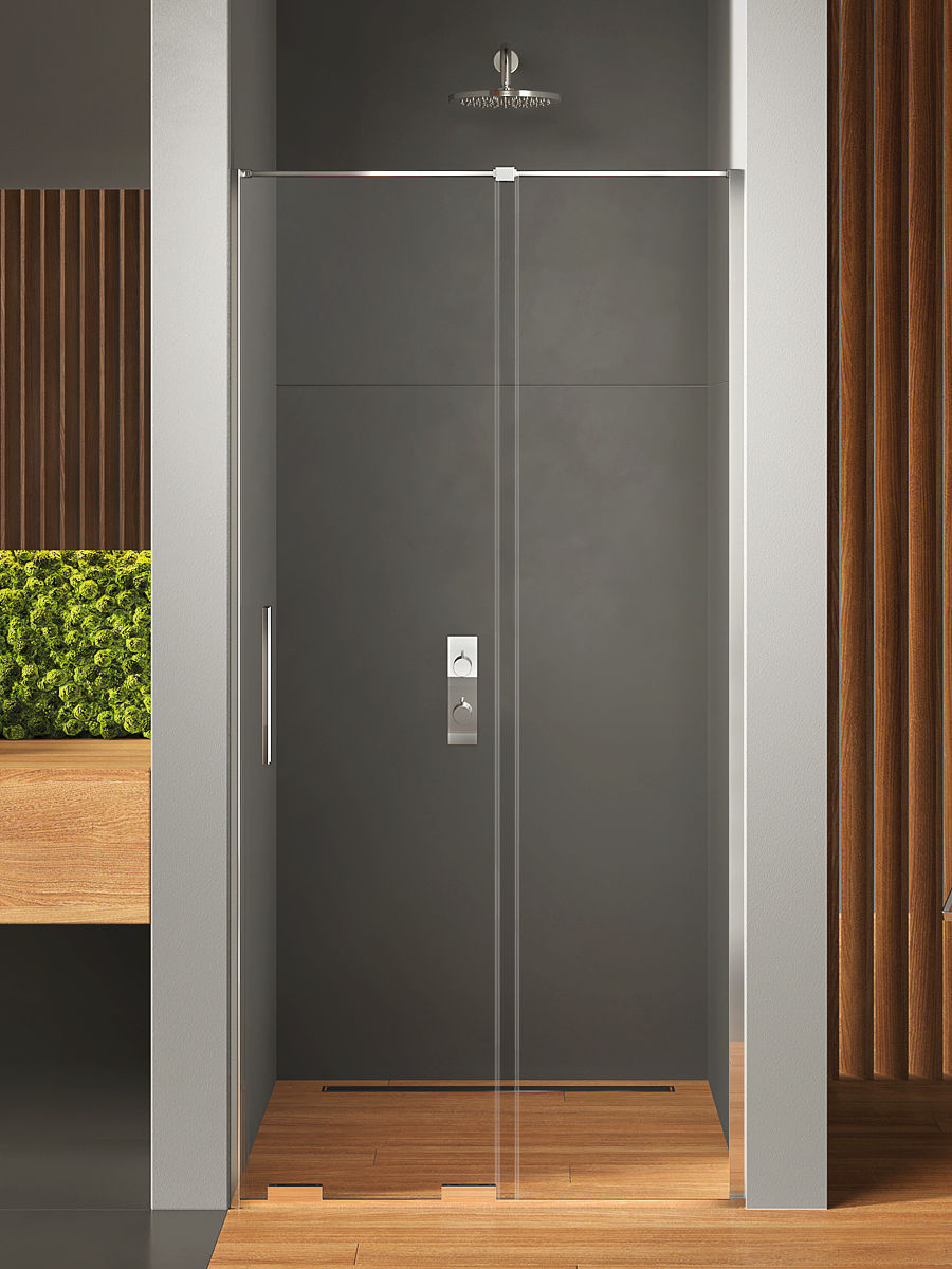 Drzwi prysznicowe New Trendy Smart 100x200 wnękowe uniwersalne chrom ExK-4005
