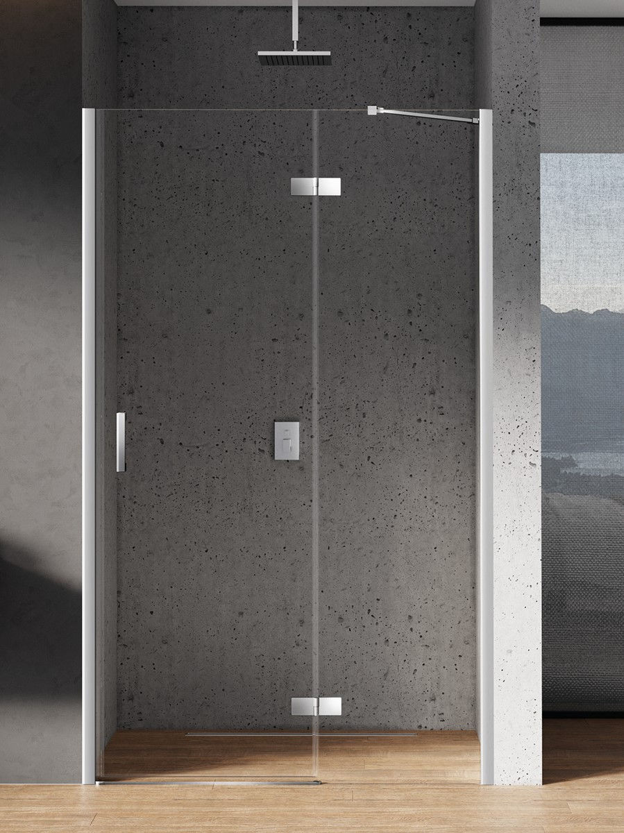 Zdjęcia - Ścianka prysznicowa New Trendy Drzwi prysznicowe  New Renoma 110X195 wnękowe chrom p 