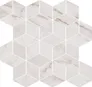 Mozaika Carrara Pulpis white glossy rectified 28x29,7 Opoczno