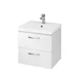 Szafka łazienkowa z umywalką Cersanit Lara 50 cm biały połysk S801-141-DSM