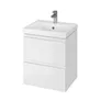 Szafka łazienkowa z umywalką Cersanit Moduo 50 cm biały połysk S801-230-DSM