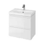 Szafka łazienkowa z umywalką Cersanit Moduo Slim 60 cm biały połysk S801-227-DSM