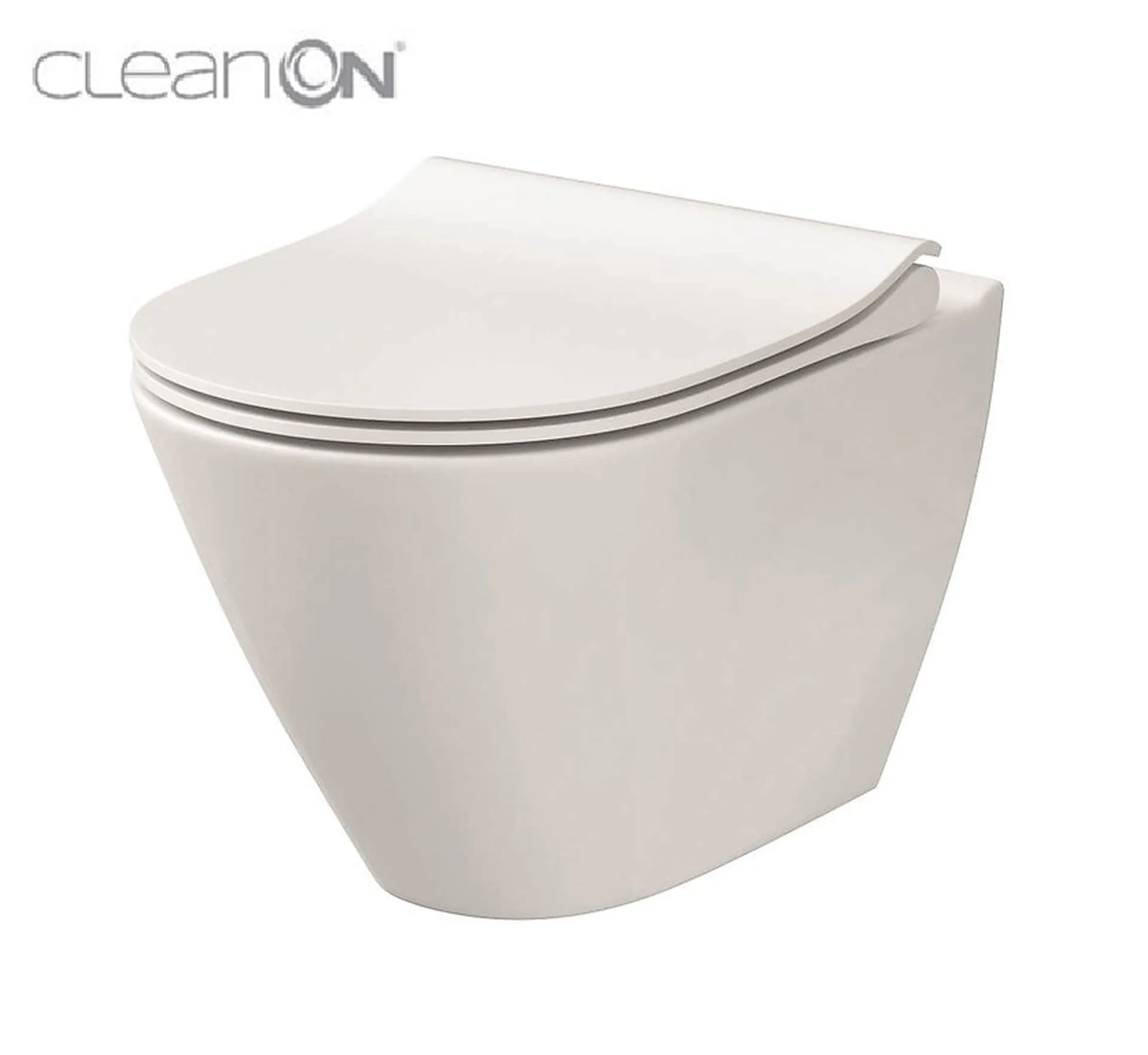 Miska WC wisząca Cersanit City Oval Cleanon z deską wolnoopadającą duroplast K701-104