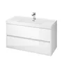 Szafka łazienkowa pod umywalkę Cersanit Crea 100 cm biały połysk S924-021
