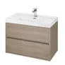 Szafka łazienkowa pod umywalkę Cersanit Crea 80 cm jasne drewno S924-009