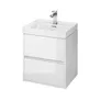 Szafka łazienkowa pod umywalkę Cersanit Crea 50 cm biały połysk S924-002