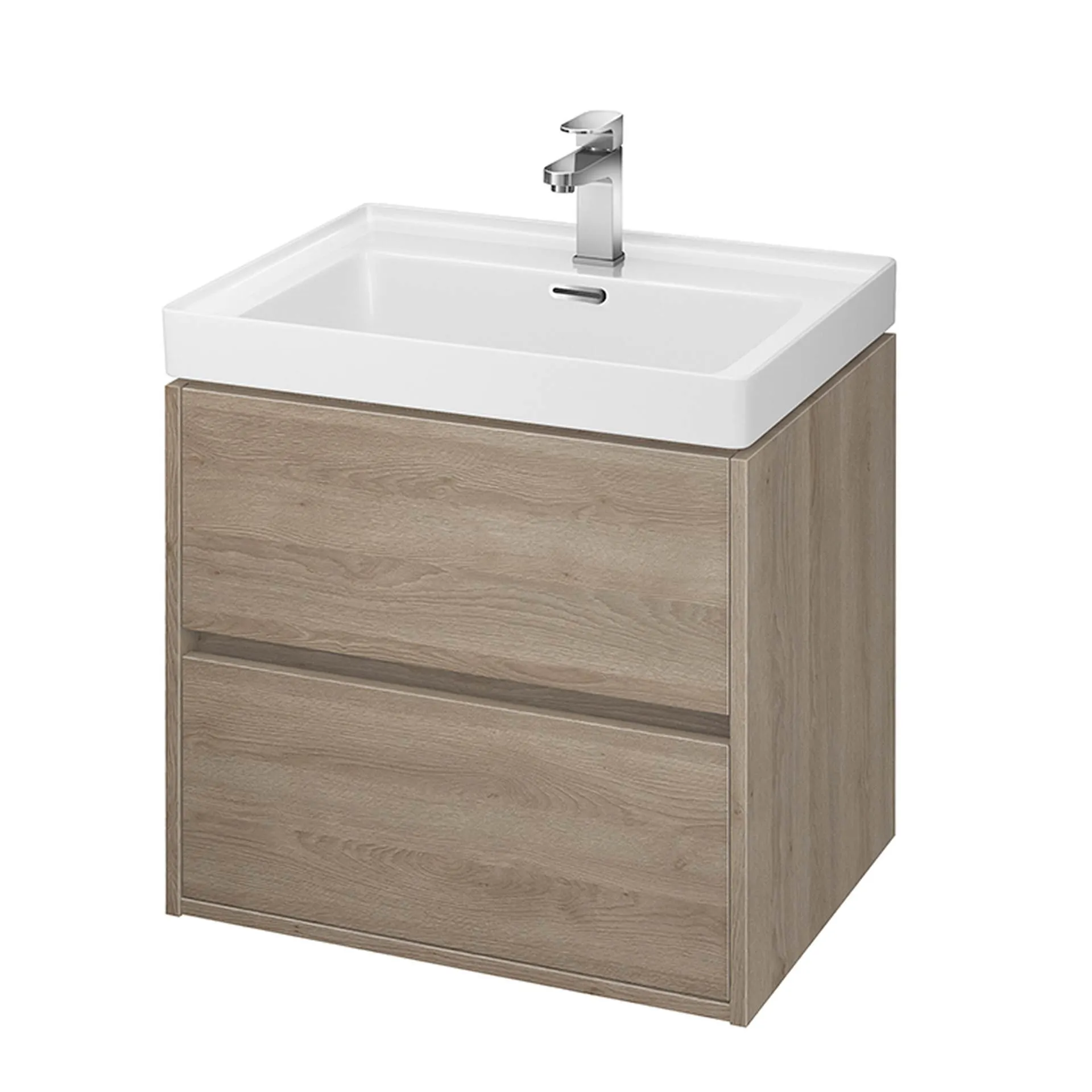 Szafka łazienkowa pod umywalkę Cersanit Crea 60 cm jasne drewno S924-008