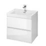 Szafka łazienkowa pod umywalkę Cersanit Crea 60 cm biały połysk S924-003