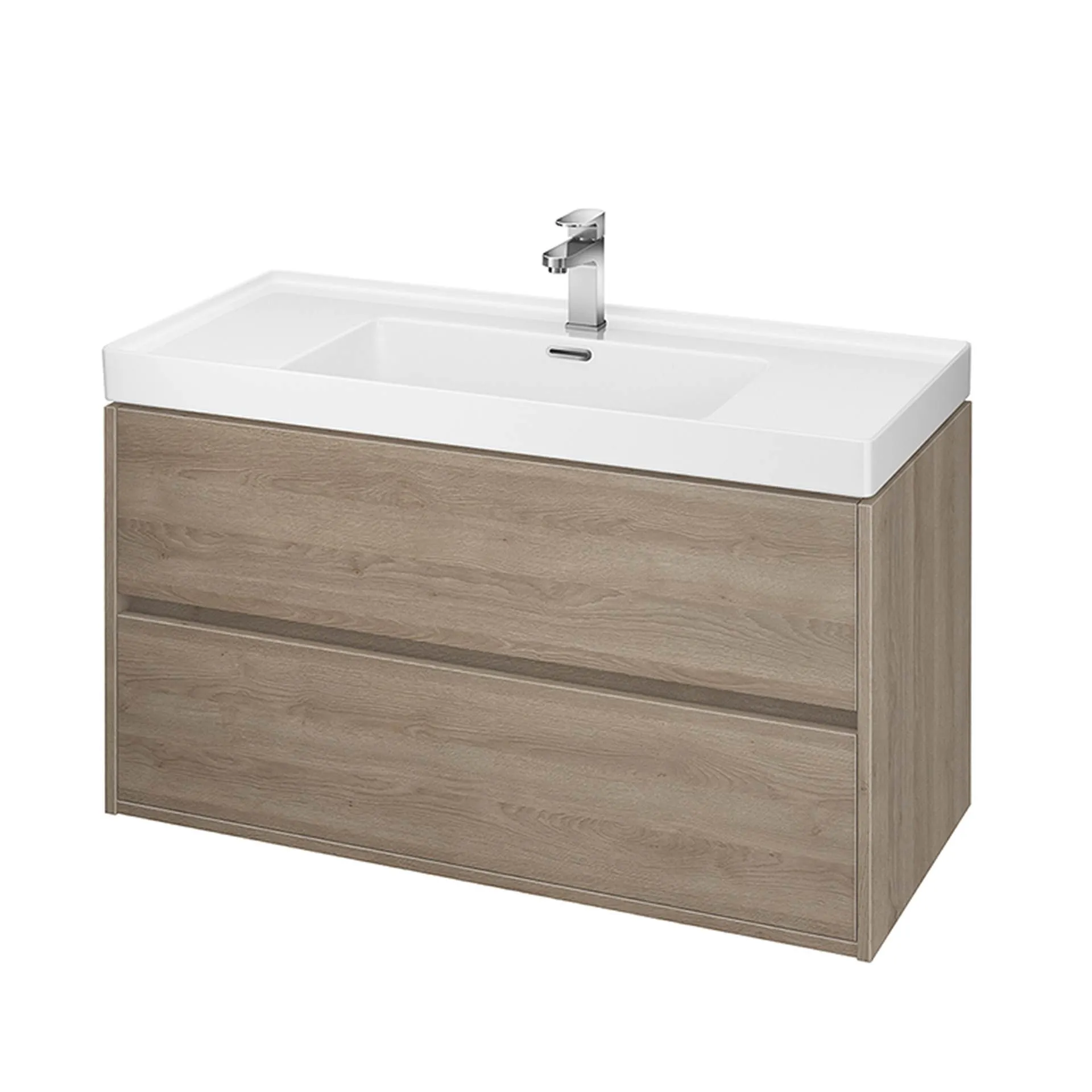 Szafka łazienkowa pod umywalkę Cersanit Crea 100 cm jasne drewno S924-011