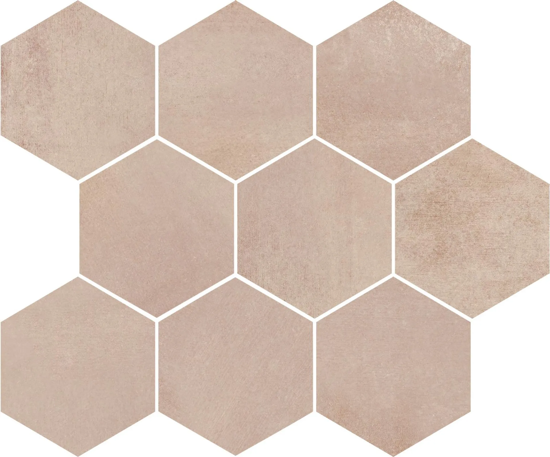 Mozaika Arlequini cream hexagon mat rectified 28x33,7 Opoczno
