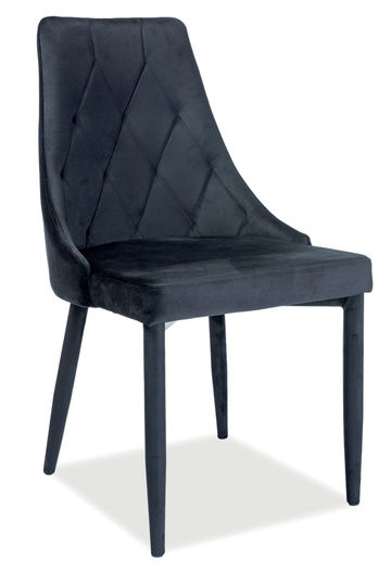 Krzesło Trix Velvet Bluvel 19 Czarne