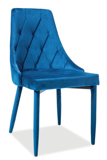 Krzesło Trix Velvet Bluvel 86 Granatowe