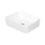 Umywalka nablatowa Domino Vittoria 49x38 cm prostokątna biały połysk Z2261A