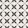Gres Patchwork Concept clover black pattern satin 29,8x29,8 Opoczno