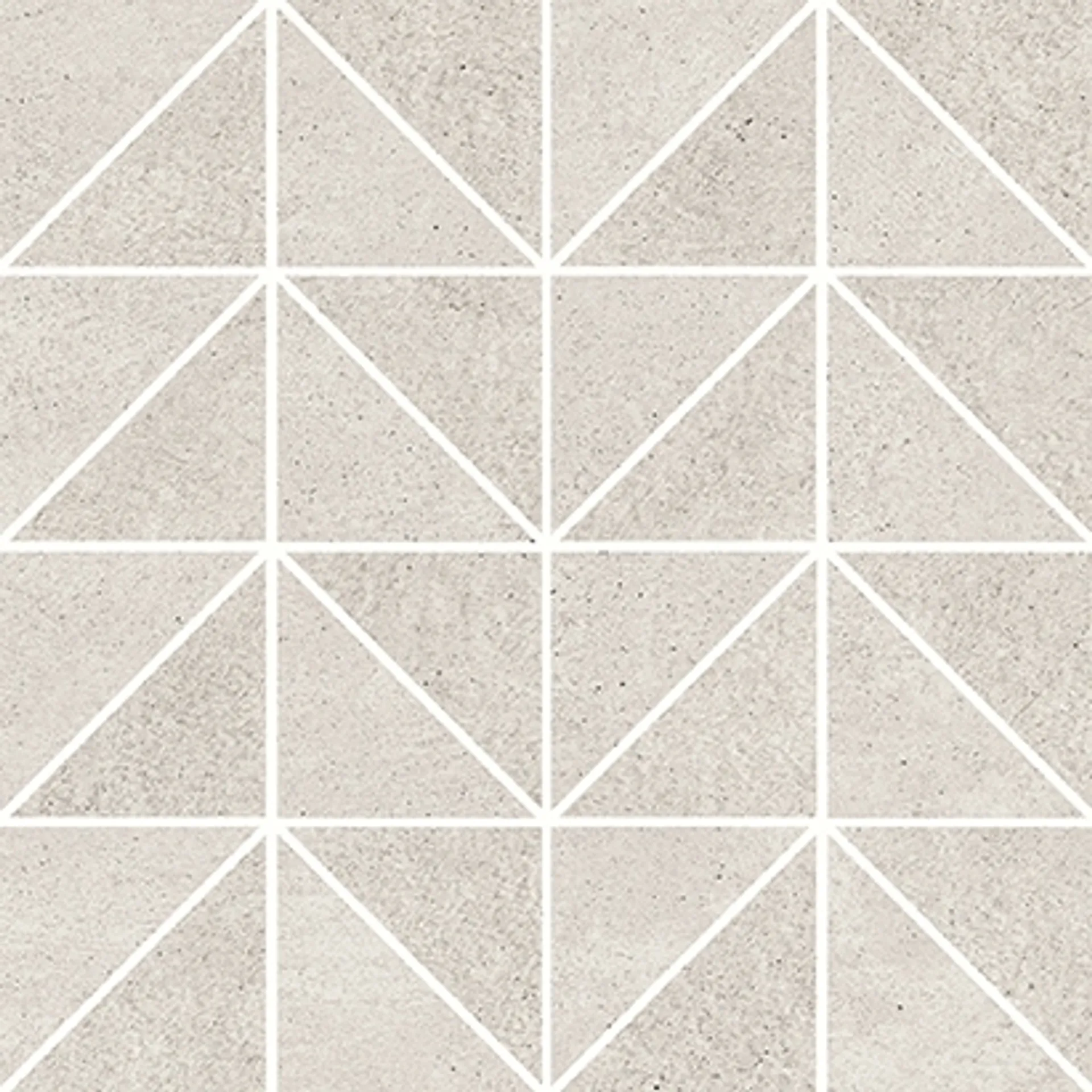 Mozaika Keep Calm grey triangle mat rectified 29x29 Opoczno