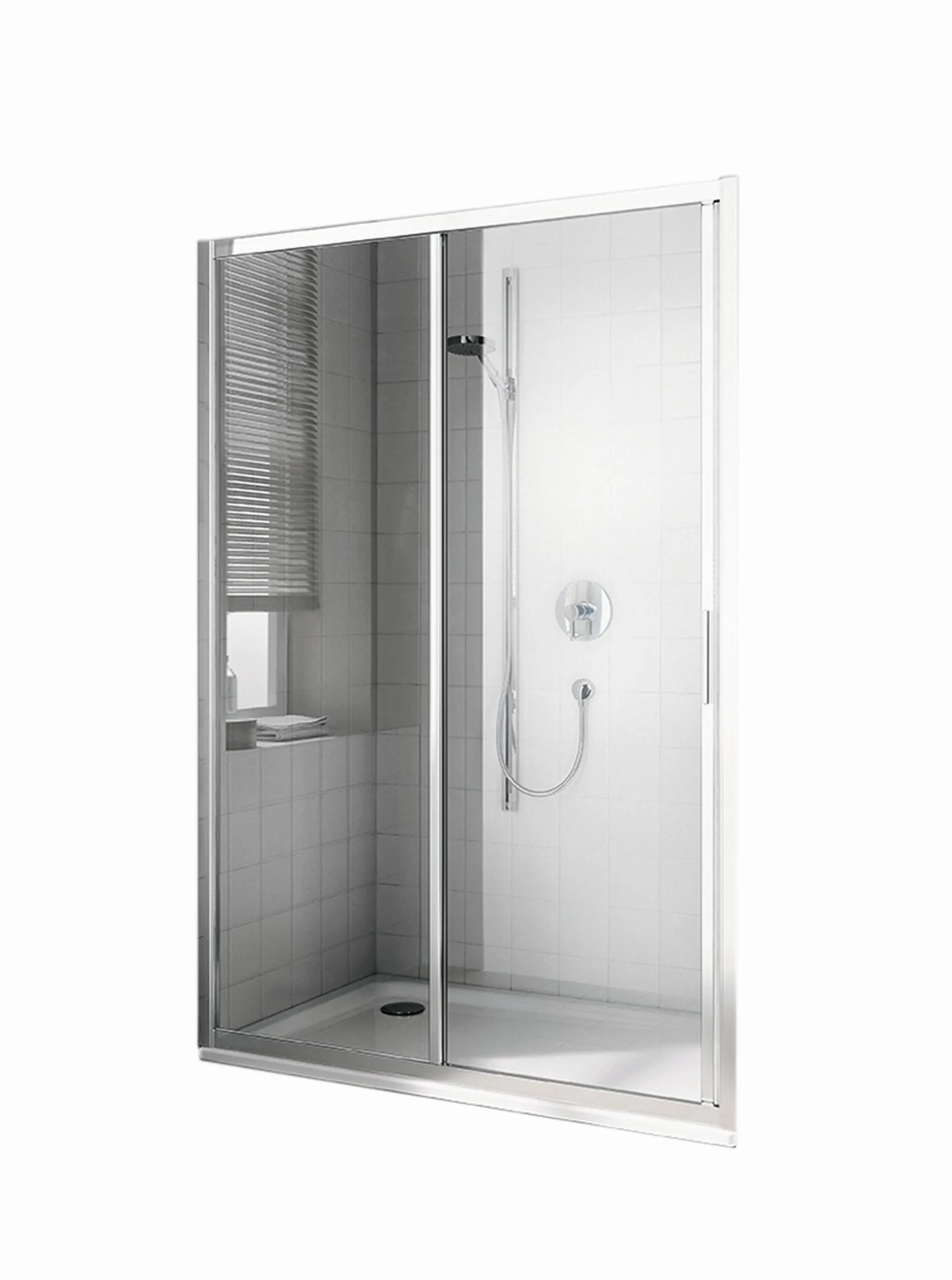Drzwi prysznicowe Kermi Cada XS 140x200 chrom transparentne CKG2L14020VPK