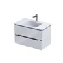 Szafka łazienkowa pod umywalkę Oristo Silver 80 cm biały mat OR33-SD2S-80-1-V3