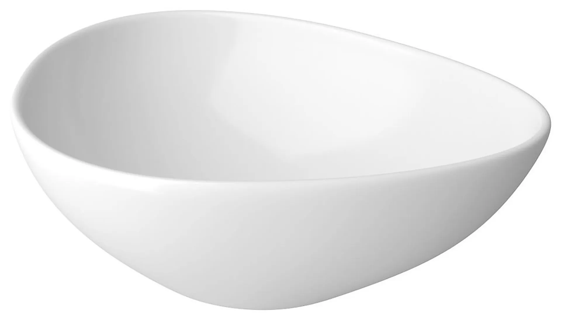 Umywalka nablatowa Cersanit Moduo 44x36 cm asymetryczna biały połysk K116-051