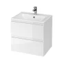 Szafka łazienkowa z umywalką Cersanit Moduo 60 cm biały połysk S801-314-DSM