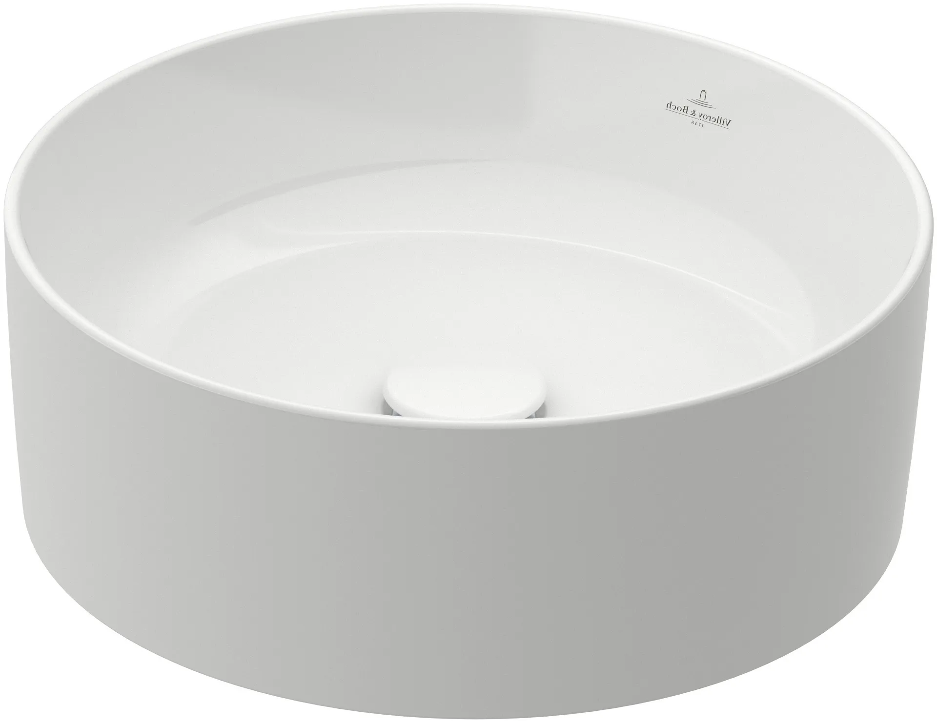 Umywalka nablatowa Villeroy&Boch Collaro 40 cm okrągła biały połysk 4A184001
