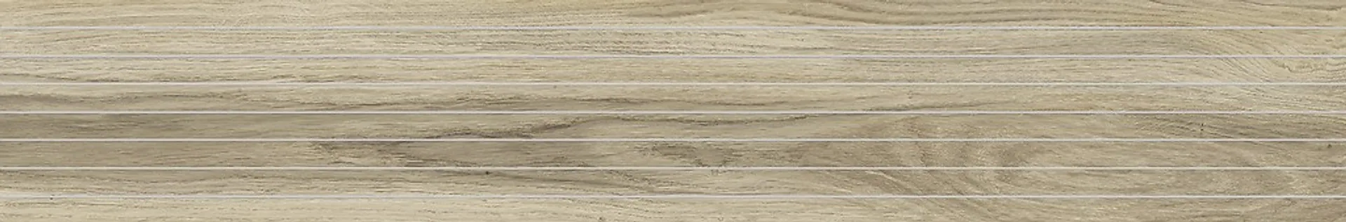 Gres Avonwood light beige decoration mat rectified 19,8x119,8 Cersanit