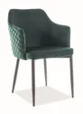 Krzesło Astor Czarne / Bluvel 78 Zielone