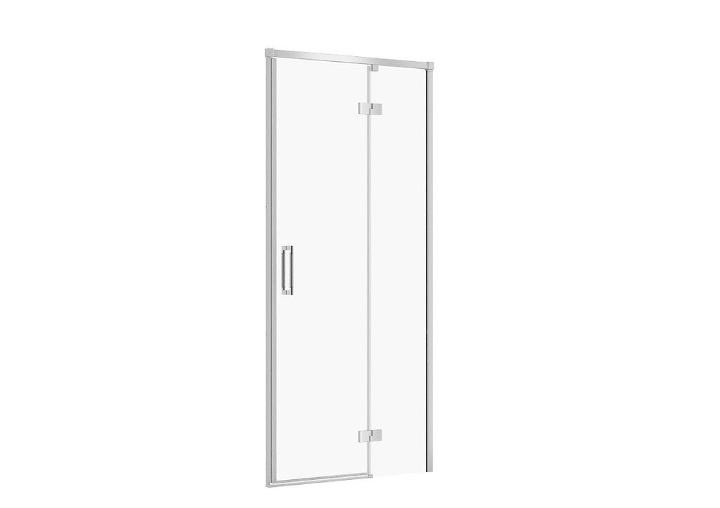 Zdjęcia - Ścianka prysznicowa Cersanit Drzwi prysznicowe  Larga 90X195 prawe chrom transparentne 