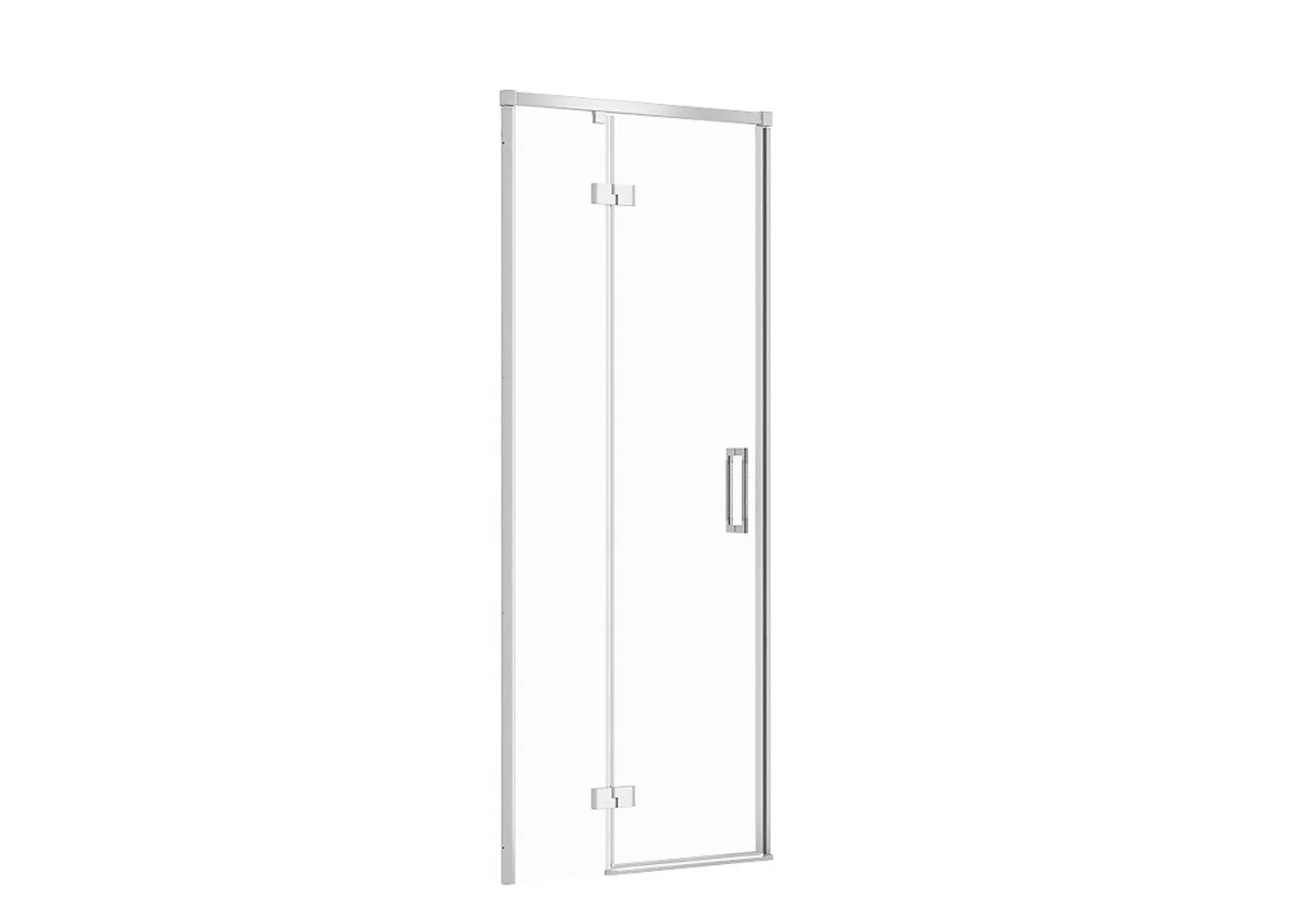 Drzwi prysznicowe Cersanit Larga 80X195 lewe chrom transparentne S932-119