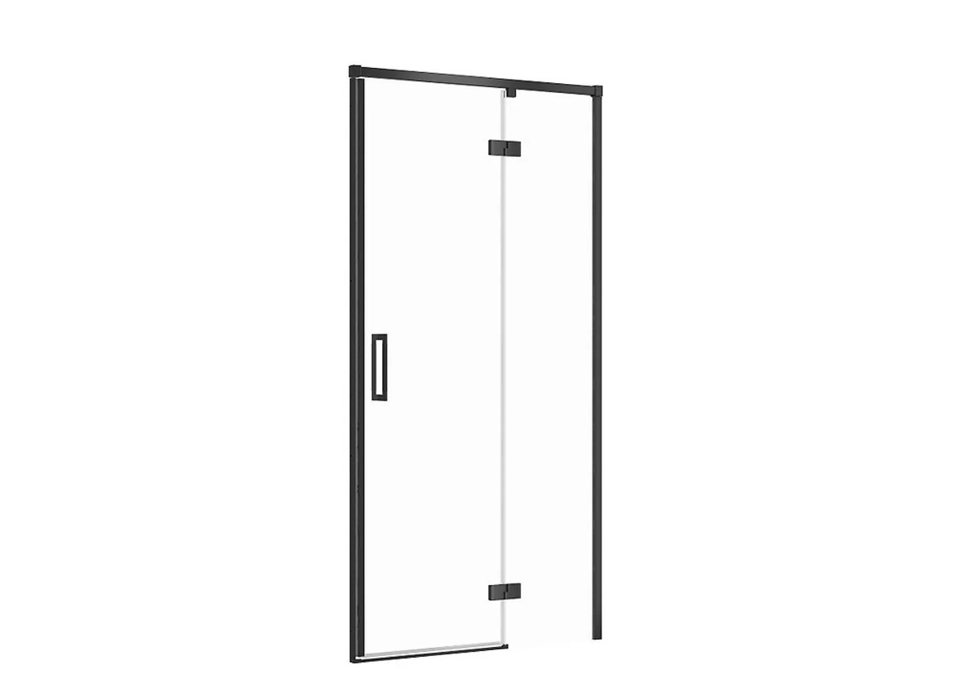 Drzwi prysznicowe Cersanit Larga 100X195 czarny transparentne S932-125