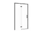 Drzwi prysznicowe Cersanit Larga 120X195 lewe czarny transparentne S932-130
