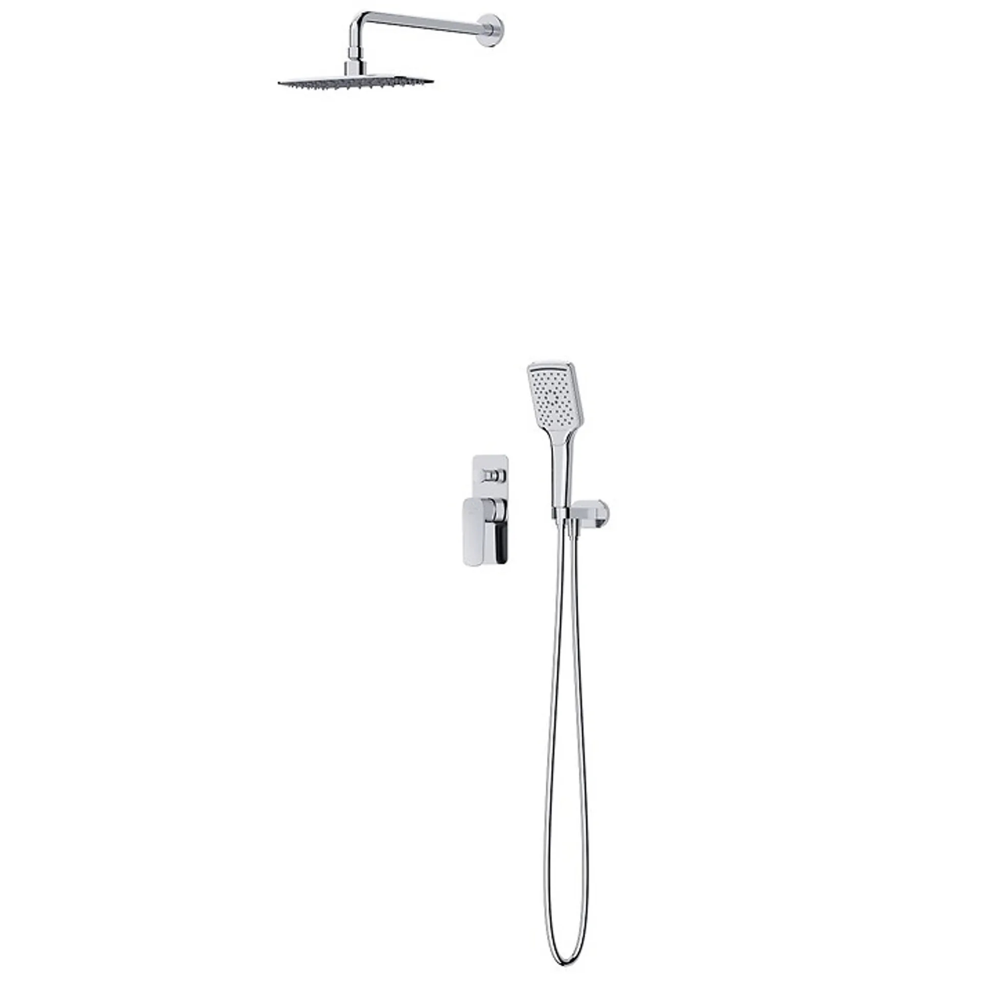 Zestaw prysznicowy podtynkowy Cersanit Larga chrom połysk S952-029