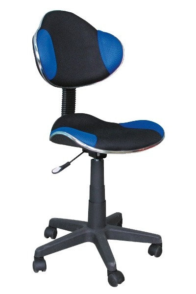 Zdjęcia - Fotel komputerowy Signal Meble Fotel Obrotowy Q-G2 Niebieski / Czarny 