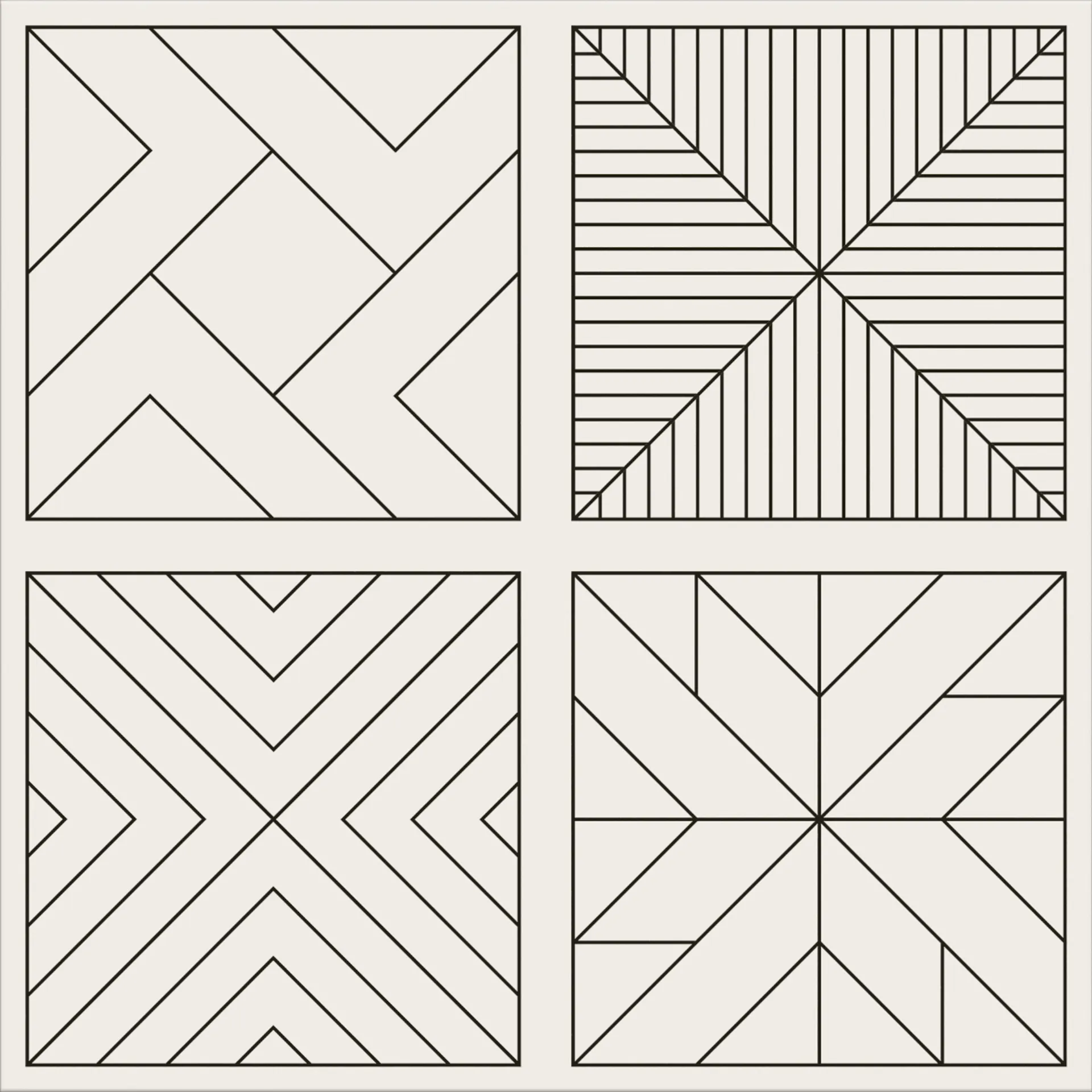 Gres Lovely Patchwork tetris mat 29,8x29,8 Opoczno