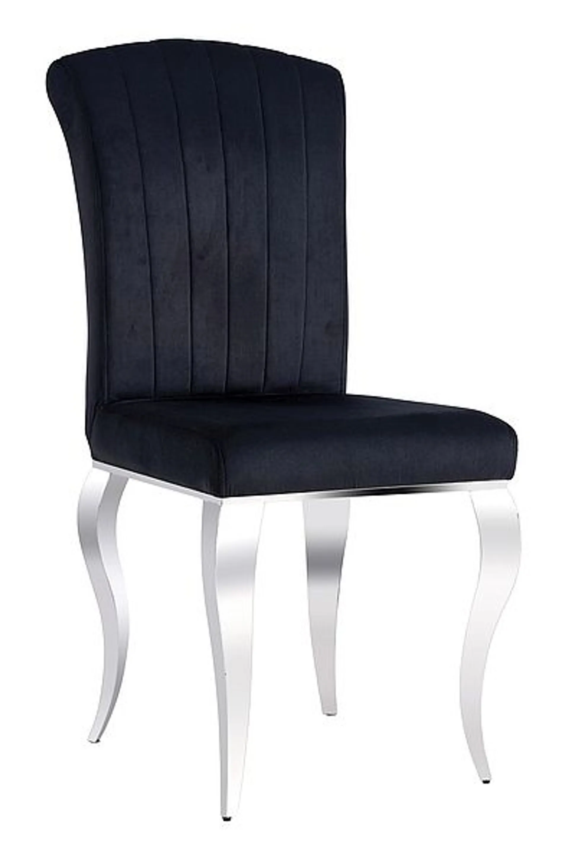 Krzesło Prince Velvet Chrom / Czarny