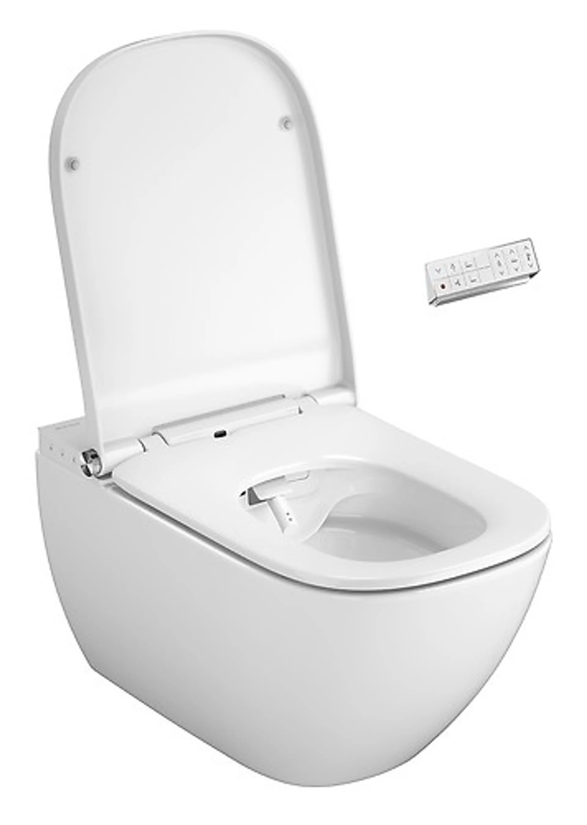 Toaleta myjąca Meissen Keramik Genera Ultimate Square Biały Panel z deską wolnoopadającą duroplast S701-515