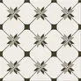 Gres Kombo flores white-black mat 29,8x29,8 Cersanit