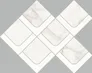 Mozaika Silver Wish white satin rectified 29,7x37,2 Cersanit
