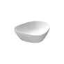 Umywalka nablatowa Meissen Keramik Kontra 39x40 cm asymetryczna biały połysk K682-007