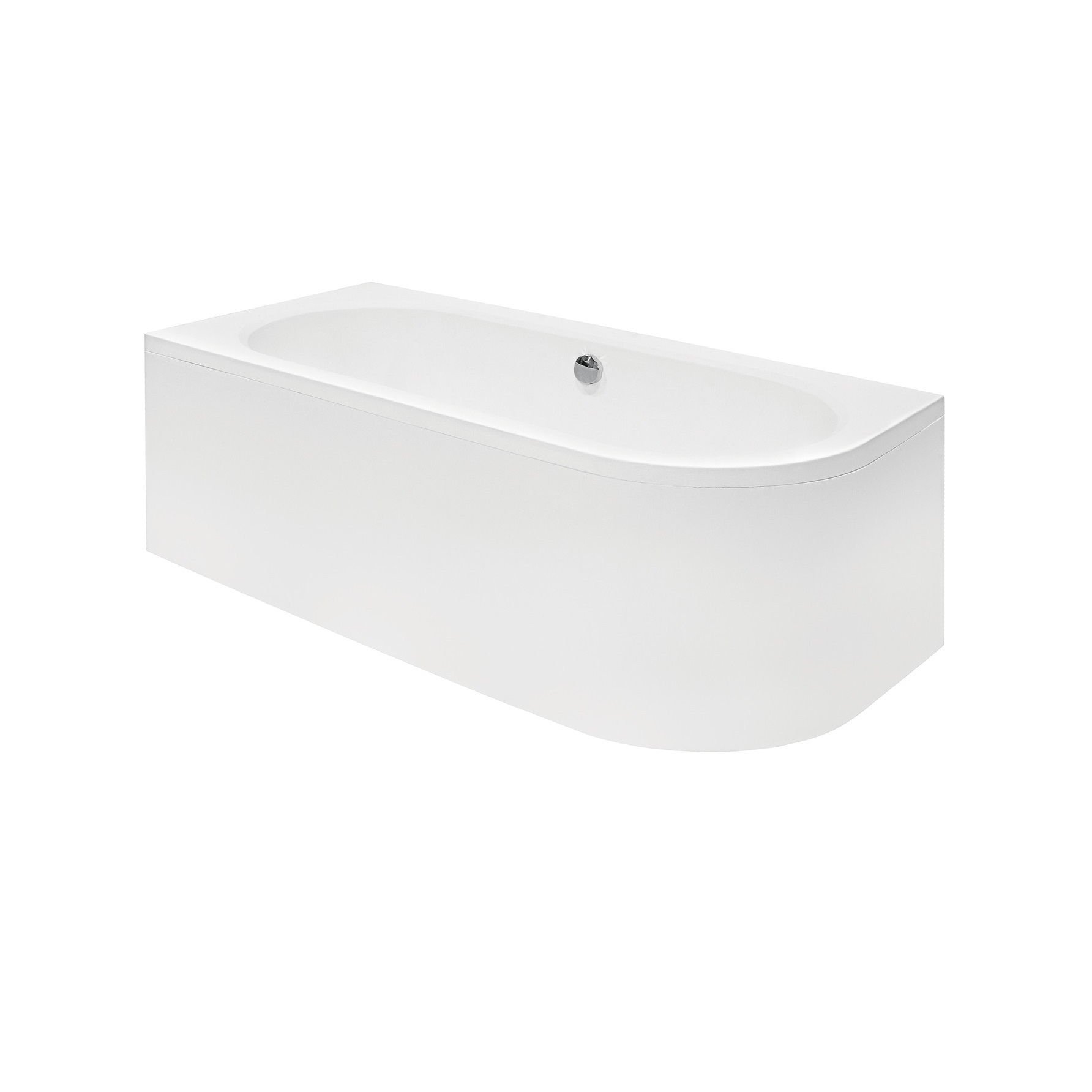 Фото - Панель для ванни / піддона Besco Obudowa wanny asymetrycznej 150x75 cm  Avita uniwersalna biały 