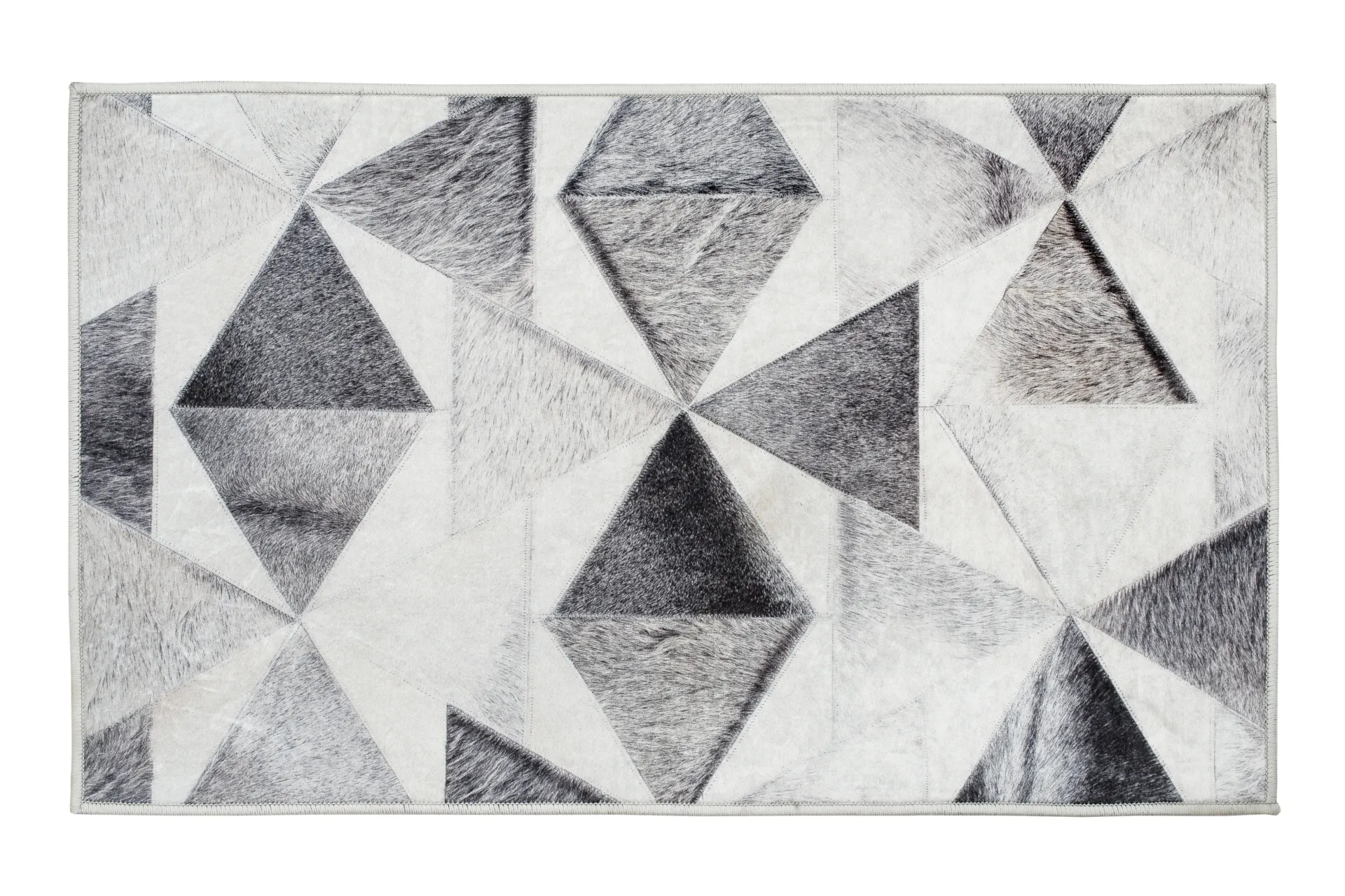 Dywanik dekoracyjny Sevilla triangle 50x80 cm szary