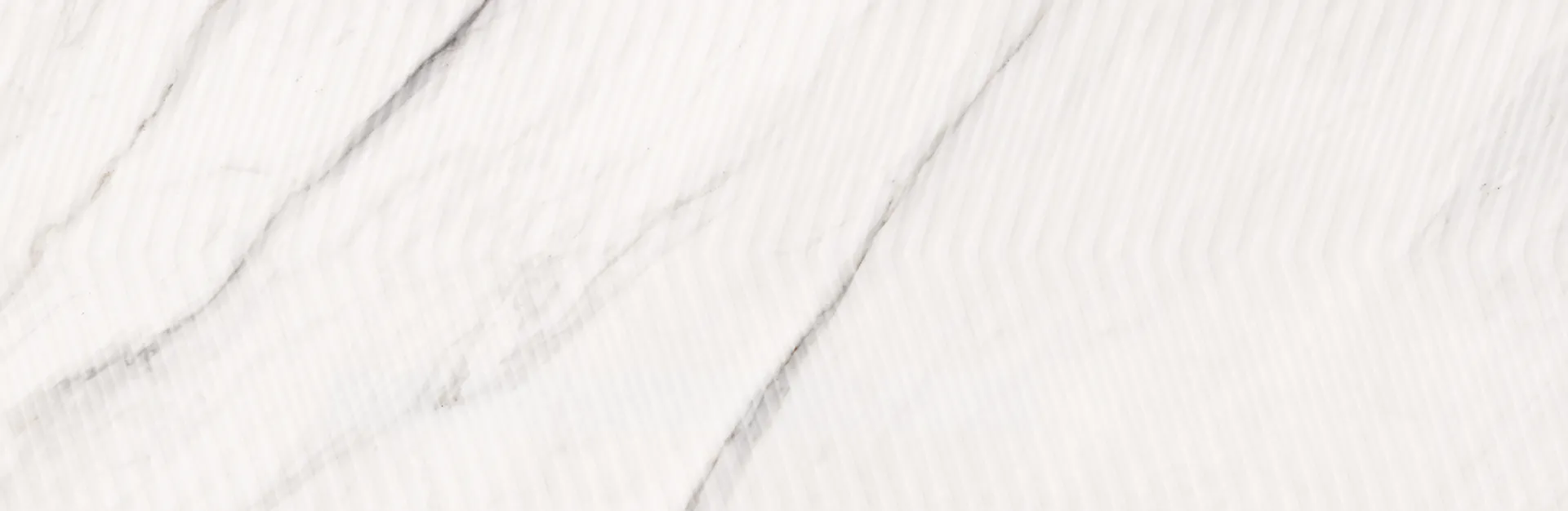 Glazura Carrara Chic white Chevron structure glossy rectified 29x89 Opoczno