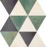 Mozaika Margot green 32,8x25,8 rectified Arte