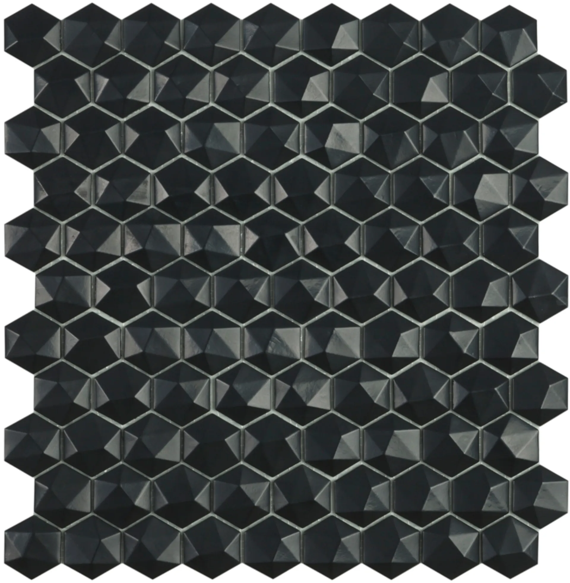 Mozaika Nordic black 903/d glass 29x30 Euroceramic